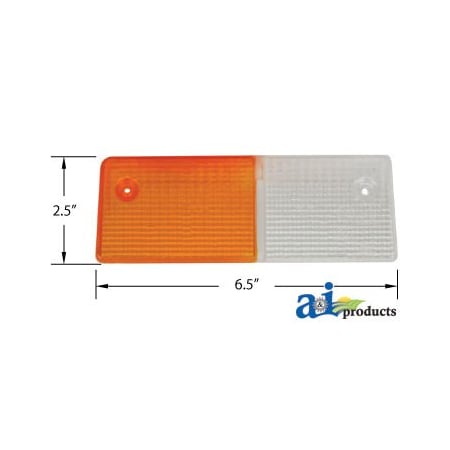 A & I Products Light Lens, Side (RH) 5" x8" x3" A-9933139